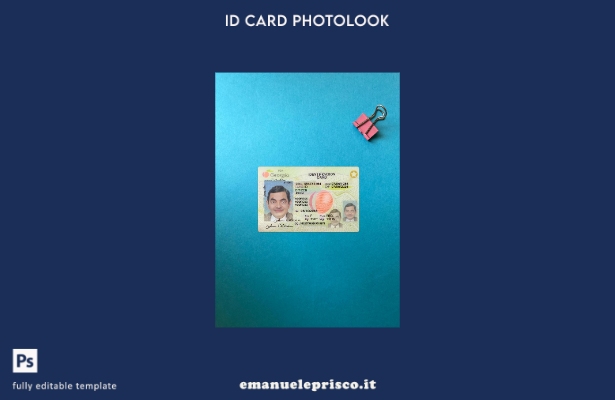 stile verificato Carta d'identità USA Georgia presente modello frontale photoloo